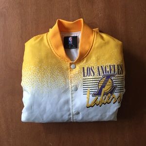 Starter Mens NBA Los Angeles Lakers Bomber Jacket